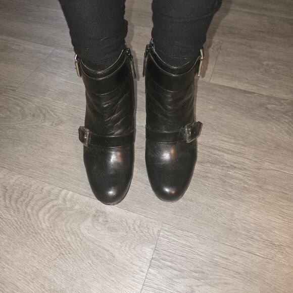 Nine West Platform Stiletto Leather Boot - Picture 7 of 8